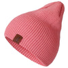 1 Pcs Hat PU Letter True Casual Beanies For Men Women Warm Knitted Winter Hat Fashion Solid Hip-hop Beanie Hat Unisex Cap