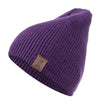 1 Pcs Hat PU Letter True Casual Beanies For Men Women Warm Knitted Winter Hat Fashion Solid Hip-hop Beanie Hat Unisex Cap