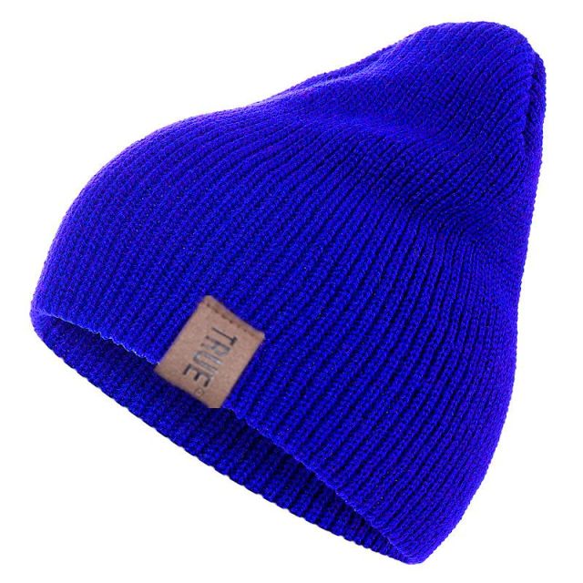 1 Pcs Hat PU Letter True Casual Beanies For Men Women Warm Knitted Winter Hat Fashion Solid Hip-hop Beanie Hat Unisex Cap