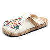 Woman Shoes Flats Embroidered Weave Canvas Antiquity Women's Slippers  Casual Mixed Colors Cover Toe Female Footwear 2021 New