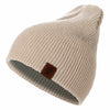 1 Pcs Hat PU Letter True Casual Beanies For Men Women Warm Knitted Winter Hat Fashion Solid Hip-hop Beanie Hat Unisex Cap