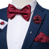 Adjustable Self Tie Bow Ties For Men 100% Silk Jacquard Woven Pink Solid Men Classic Wedding Party Butterfly Bowknot DiBanGu