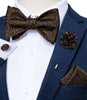 Adjustable Self Tie Bow Ties For Men 100% Silk Jacquard Woven Pink Solid Men Classic Wedding Party Butterfly Bowknot DiBanGu