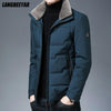 2021 Top Grade Winter Brand Casual Fashion Fur Collar Down Jacket Men Parka Thick Warm Windbreaker Jacket Coats Mens Clothes