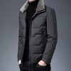2021 Top Grade Winter Brand Casual Fashion Fur Collar Down Jacket Men Parka Thick Warm Windbreaker Jacket Coats Mens Clothes
