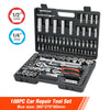 ValueMax Hand Tool Sets Car Repair Tool Kit Set Mechanical Tools Box for Home 1/4-inch Socket Wrench Set Ratchet Screwdriver Kit