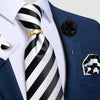 New Fashion Men's Pink Ties Paisley Silk Neck Tie Pcoket Square Brooch Set Wedding Accessories Gravata Gift For Men DiBanGu
