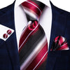 Hi-Tie Men Silk Wedding Tie FLight blue Mint Pink Paisley Solid ashion Design Gift Necktie For Men Hanky Cufflink Business Party