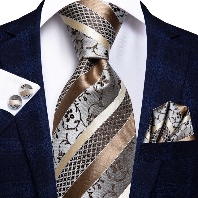 Hi-Tie Men Silk Wedding Tie FLight blue Mint Pink Paisley Solid ashion Design Gift Necktie For Men Hanky Cufflink Business Party