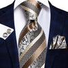 Hi-Tie Men Silk Wedding Tie FLight blue Mint Pink Paisley Solid ashion Design Gift Necktie For Men Hanky Cufflink Business Party
