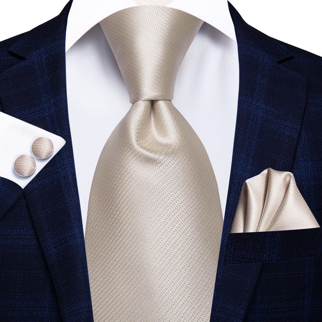 Hi-Tie Men Silk Wedding Tie FLight blue Mint Pink Paisley Solid ashion Design Gift Necktie For Men Hanky Cufflink Business Party