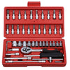 Jewii 46 Pcs Socket Wrench Set Sleeve Ratchet Wrench Assembly Tool Household Repair Tools Automotive Machinery Repair