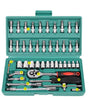 Jewii 46 Pcs Socket Wrench Set Sleeve Ratchet Wrench Assembly Tool Household Repair Tools Automotive Machinery Repair