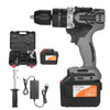 Cordless Electric Drill Driver 21V 6.0A Batteries Max Torque 200N.m Variable Speed Impact Hammer Drill DIY Electric Screwdriver