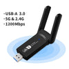 1900Mbps USB WiFi Adapter Dongle Wireless Network Card Dual Band 5GHz & 2.4GHz with High Gain Antennas for PC Windows Mac OS