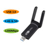 PzzPss Mini Wifi Adapter Wireless USB 1200Mbps 600Mbps Lan USB Ethernet 2.4G 5G Dual Band Wi-fi Network Card 802.11n/g/a/ac