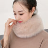 53CM Length Furry Scarves Winter Warm Women Fashion Faux Fox Fur Collar Scarf Shawl Stole Furry Neck Wrap Circles