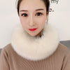 53CM Length Furry Scarves Winter Warm Women Fashion Faux Fox Fur Collar Scarf Shawl Stole Furry Neck Wrap Circles