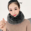 53CM Length Furry Scarves Winter Warm Women Fashion Faux Fox Fur Collar Scarf Shawl Stole Furry Neck Wrap Circles