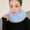 53CM Length Furry Scarves Winter Warm Women Fashion Faux Fox Fur Collar Scarf Shawl Stole Furry Neck Wrap Circles