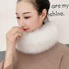 53CM Length Furry Scarves Winter Warm Women Fashion Faux Fox Fur Collar Scarf Shawl Stole Furry Neck Wrap Circles