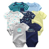 Uniesx Newborn Baby Rompers Clothing 7Pcs/Lot Infant Jumpsuits 100%Cotton Children Roupa De Bebe Girls&Boys Baby Clothes