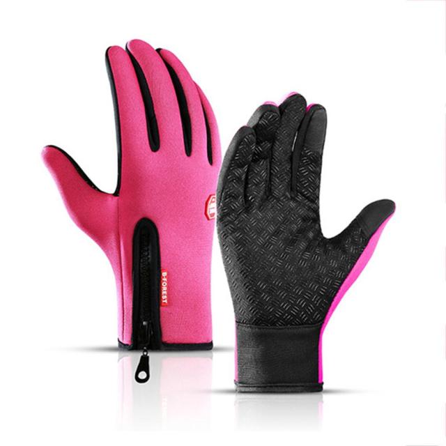 2021 Winter Gloves For Men Waterproof Windproof Cold Gloves Snowboard Motorcycle Riding Driving Warm Touch Screen Zipper Glove