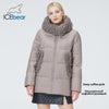 ICEbear 2021 new hooded women's jacket high-quality female clothing fashion windproof and warm brand apparel GWD21517I