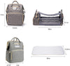 3 In 1 Diaper Bag Backpack Foldable Baby Bed Waterproof Travel Bag with USB Charge Diaper Bag Backpack with Changing Bed