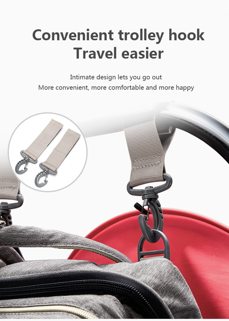 Large Capacity Diaper Bag Backpack Multifunctional Foldable Baby Bed Crib Bag Maternity Handbag Stroller Bag Insulation Nursing