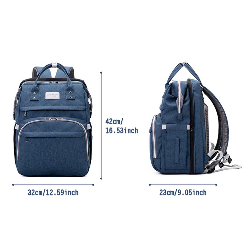 Multifunctional Portable Large Mom Diaper Bag Folding Baby Travel Large Backpack Baby Bed Diaper Changing Table Pads For Outdoor