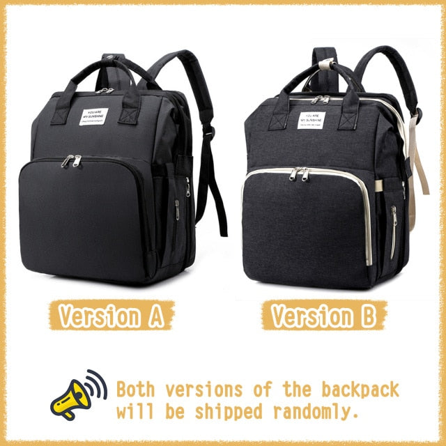 Multifunctional Portable Large Mom Diaper Bag Folding Baby Travel Large Backpack Baby Bed Diaper Changing Table Pads For Outdoor