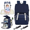 Multifunctional Portable Large Mom Diaper Bag Folding Baby Travel Large Backpack Baby Bed Diaper Changing Table Pads For Outdoor