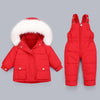 2021 Winter down jacket Jumpsuit for Baby Boy Girl Clothes Clothing Set 2pcs Overalls for children Toddler Snowsuit coat 1-4 yrs