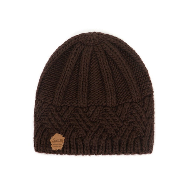 Women Hat Winter Ladies Men Knitted Winter Antique Diamond Lattice Oversized Solid Beanie Hat Cap Skateboard Hats