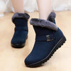 Women boots suede 2021 warm plush zipper winter boots women casual shoes woman ankle boots female no-slip Botas Mujer