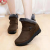 Women boots suede 2021 warm plush zipper winter boots women casual shoes woman ankle boots female no-slip Botas Mujer