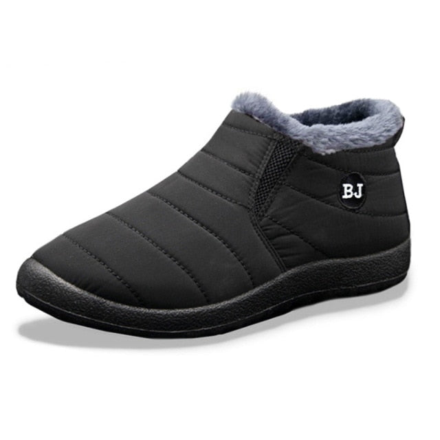 Men Boots Lightweight Winter Shoes for Men Snow Boots Waterproof Winter Footwear Plus Size 47 Slip on Unisex Ankle Winter Boots