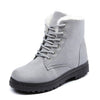 2021 Women Winter Snow Boots Warm Flat Plus Size Platform Lace Up Ladies Women's Shoes New Flock Fur Suede Ankle Boots Female