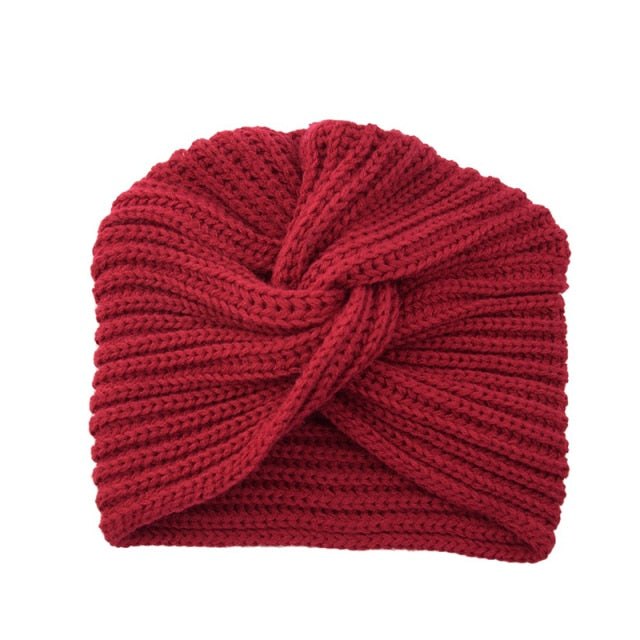Men's And Women's Autumn Winter Wool Cap Round Folds Head Fashionable Accessories Hat Head Cover Headscarf Wool Knitted Hat Cap