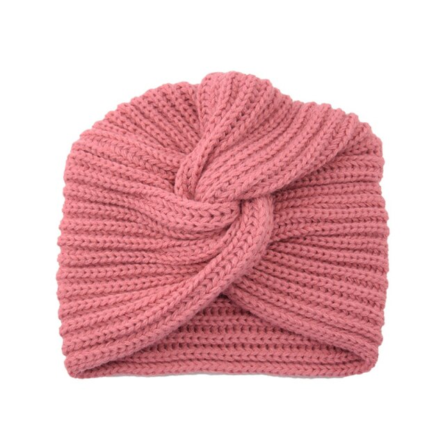 Men's And Women's Autumn Winter Wool Cap Round Folds Head Fashionable Accessories Hat Head Cover Headscarf Wool Knitted Hat Cap