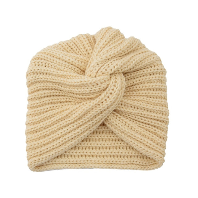 Men's And Women's Autumn Winter Wool Cap Round Folds Head Fashionable Accessories Hat Head Cover Headscarf Wool Knitted Hat Cap
