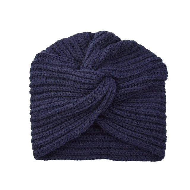 Men's And Women's Autumn Winter Wool Cap Round Folds Head Fashionable Accessories Hat Head Cover Headscarf Wool Knitted Hat Cap