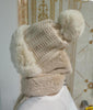 ZDFURS*Autumn and winter hat female plush thick double-layer northeast hat warm cycling neck scarf scarf gloves one gift