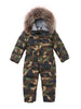 -30 Russia Winter Clothes Baby Girls Jackets Thicken Coats Children Snowsuit For Girls Hooded Children's Rompers Boys Outerwear