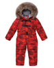 -30 Russia Winter Clothes Baby Girls Jackets Thicken Coats Children Snowsuit For Girls Hooded Children's Rompers Boys Outerwear