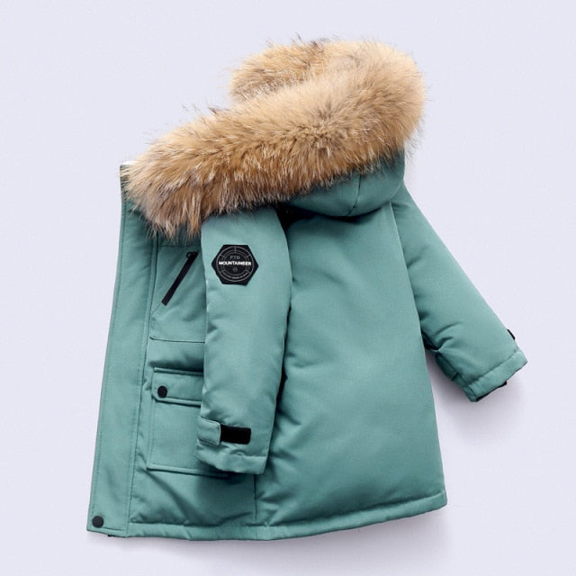 Orangemom Brand Children's Down Jacket Boys' Medium And Long 2021 New Children's Baby Thickened Jacket For Winter Season 2-12y
