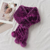 ZDFURS* rex rabbit fur double-sided woven fur scarf women to keep warm in winter real fur collar fur collar