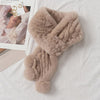 ZDFURS* rex rabbit fur double-sided woven fur scarf women to keep warm in winter real fur collar fur collar