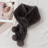 ZDFURS* rex rabbit fur double-sided woven fur scarf women to keep warm in winter real fur collar fur collar